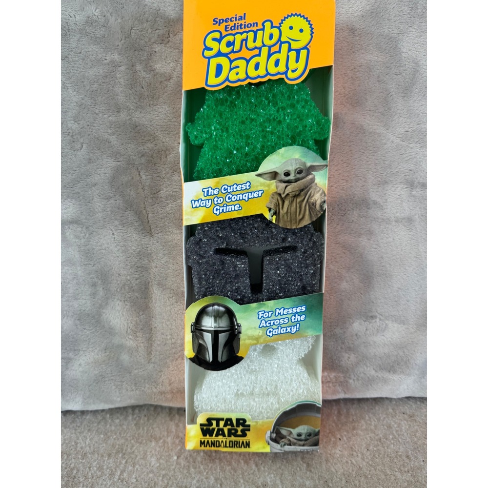 Scrub Daddy Star Wars The Mandalorian Special Edition Sponges 3ct Grogu Mando